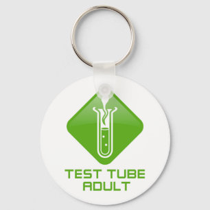 Test Tube Adult Key Ring