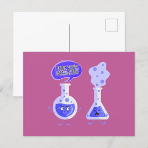 Test Tube Chemistry I Think You're Overreacting Postcard