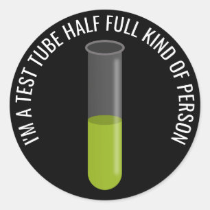 Test Tube Classic Round Sticker