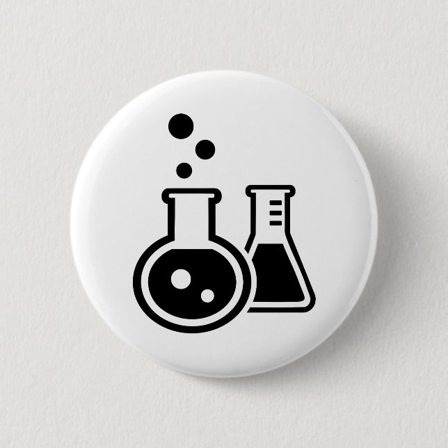 Test tube glasses 6 cm round badge (Front)