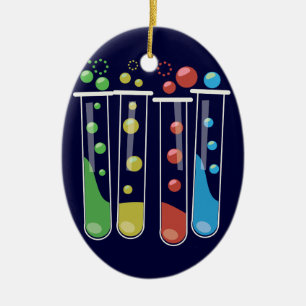 Test Tubes Ceramic Tree Decoration