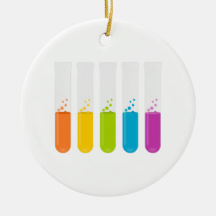 Test tubes ceramic tree decoration