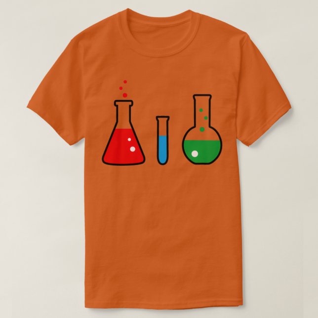 Test tubes chemistry T-Shirt (Design Front)