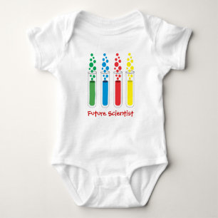 Test Tubes Future Scientist Baby Bodysuit