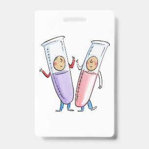 Test Tubes ID Badge