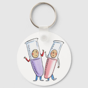 Test Tubes Key Ring
