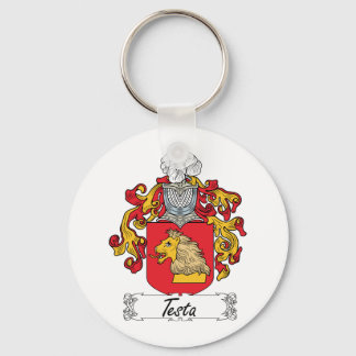 Testa Family Crest Key Ring