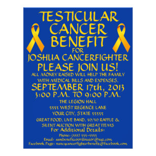 Testicular Cancer Benefit Flyer