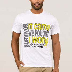 Testicular Cancer Survivor It Came We Fought I Won T-Shirt