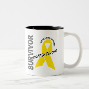 Testicular Cancer Survivor Two-Tone Coffee Mug
