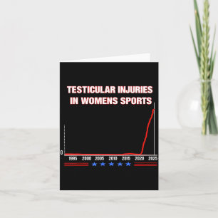 Testicular Injuries In Womens Srts Funny Saying Me Card