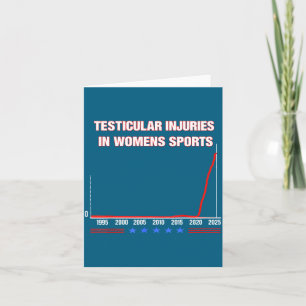Testicular Injuries In Womens Srts Funny Saying Me Card