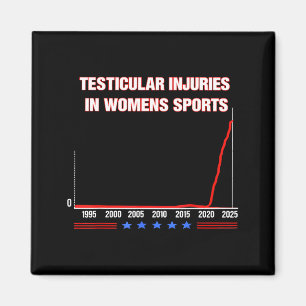 Testicular Injuries In Womens Srts Funny Saying Me Magnet