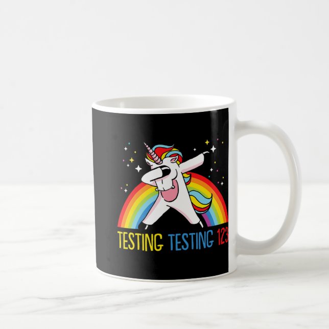 Testing 123 Cute Test Day 2  Coffee Mug (Right)