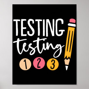 Testing 123 Cute Test Day 3  Poster
