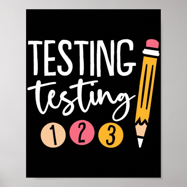 Testing 123 Cute Test Day 3  Poster (Front)