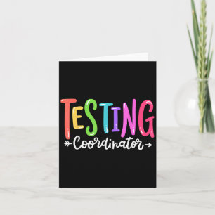 Testing Coordinator Test Day Exam Motivational Squ Card