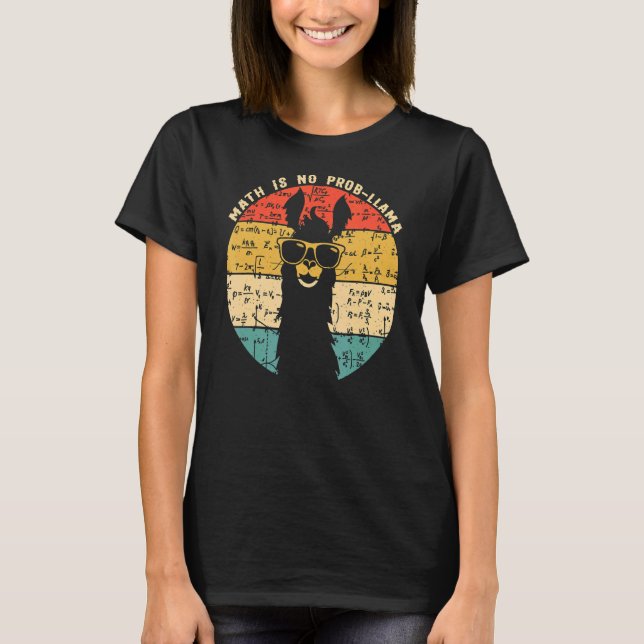 Testing Day Rock The Test Teaching No Prob Llama T T-Shirt (Front)