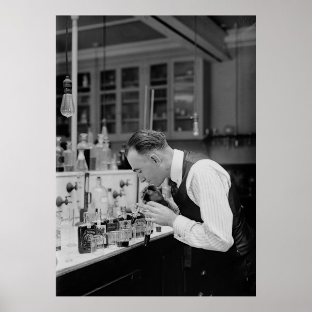 TESTING PROHIBITION LIQUOR  1920 POSTER (Front)