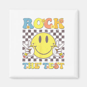 Testing Teacher Motivational Rock The Test  Magnet