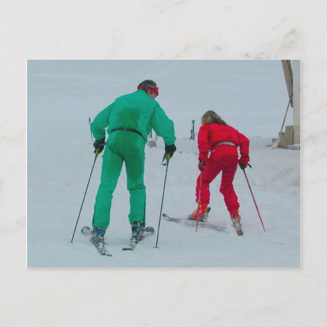 Testing the snow postcard (Front)