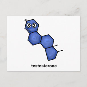 Testosterone Postcard