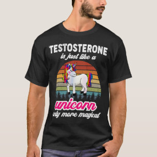 Testosterone Therapist  Unicorn Vintage Sunset T-Shirt