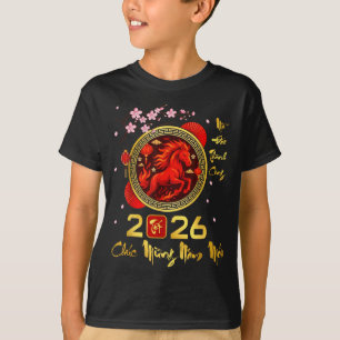 Tet 2026 Vietnamese Year Horse Lunar Chinese New Y T-Shirt