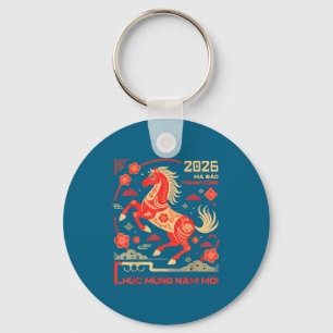 Tet 2026 Year Of The Horse Vietnamese Lunar New Ye Key Ring