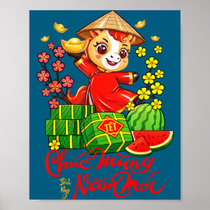 Tet 2026 Year Of The Horse Vietnamese Lunar New Ye Poster