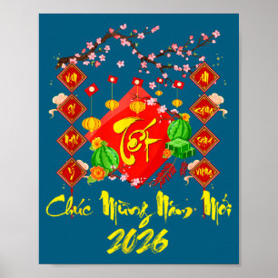 Tet 2026 Year Of The Horse Vietnamese Lunar New Ye Poster