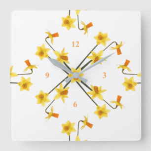 Tête à tête square wall clock