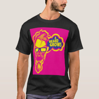 tete de mort hipster citation beard grows moustach T-Shirt