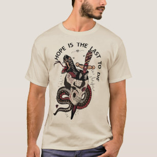 tete de mort tattoo old chool hope_is_the_last_to_ T-Shirt