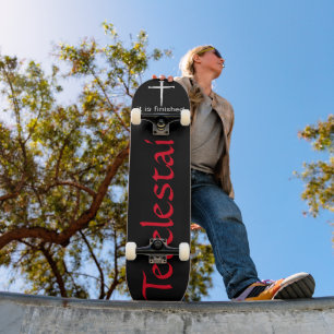Tetelestai Three Nails Christian  Skateboard