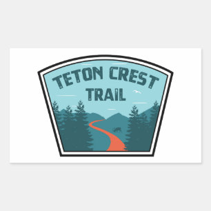 Teton Crest Trail Rectangular Sticker