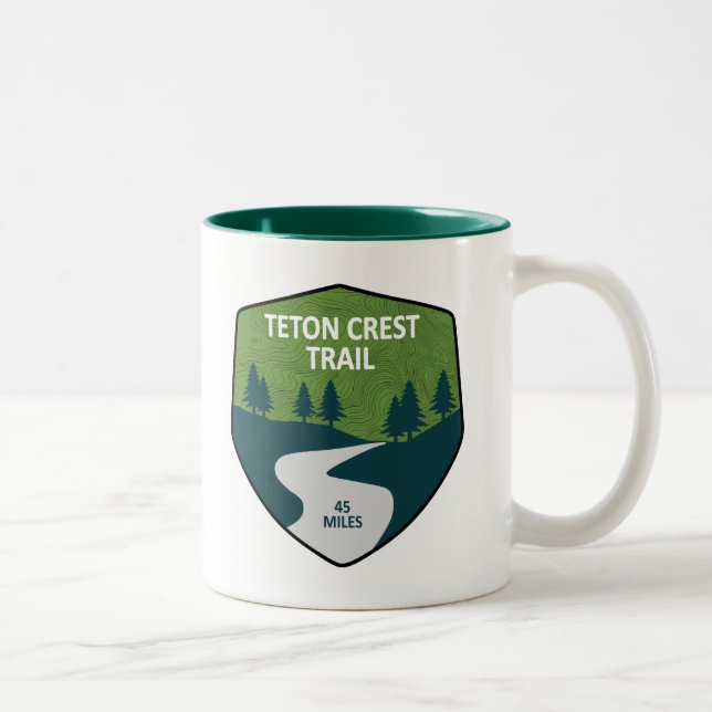 Teton Crest Trail Two-Tone Coffee Mug (Right)