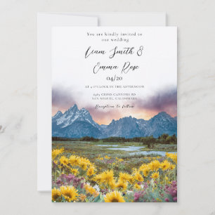 TETON NATIONAL PARK Mountain Skyline Invitation