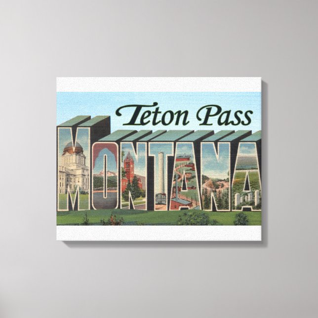 Teton Pass, Montana Canvas Print (Front)