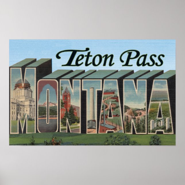 Teton Pass, Montana Poster (Front)