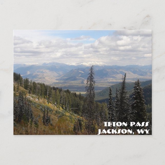 teton pass, Teton Pass, Jackson, WY Postcard (Front)