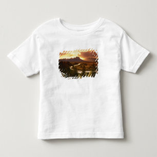 Teton Range at sunset, from Snake River Toddler T-Shirt