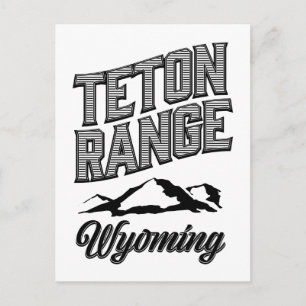 Teton Range, Wyoming Postcard