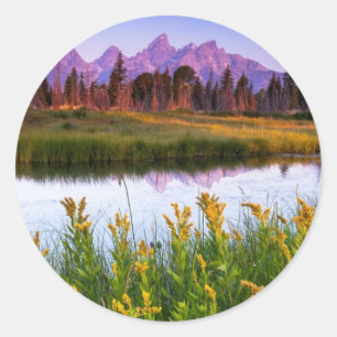 Teton Sunrise Classic Round Sticker