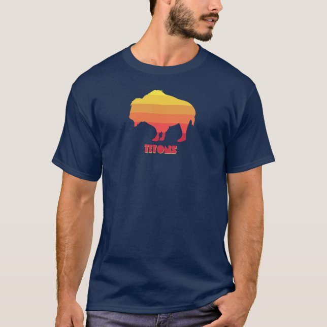 Tetons Bison T-Shirt (Front)