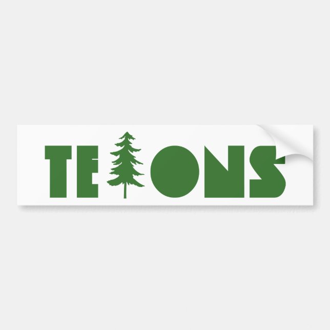 Tetons Bumper Sticker (Front)