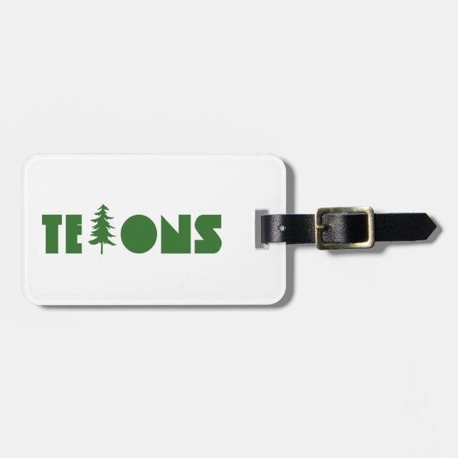 Tetons Luggage Tag (Front Horizontal)