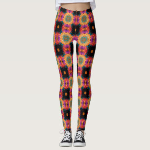 Tetra Colour Wild Pattern  Leggings