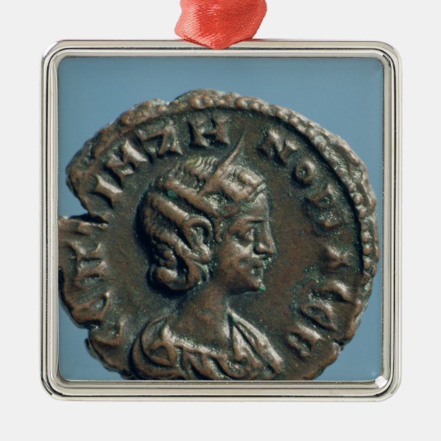 Tetrachm  of Zenobia, Queen of Palmyra Metal Tree Decoration (Front)