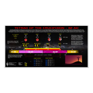 Tetrad of the Crucifixion: 32-33 AD Poster